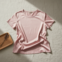 T-Shirt in Seta di Gelso 100% - Girocollo Maniche Corte