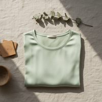 T-Shirt in Seta di Gelso 100% - Girocollo Maniche Corte