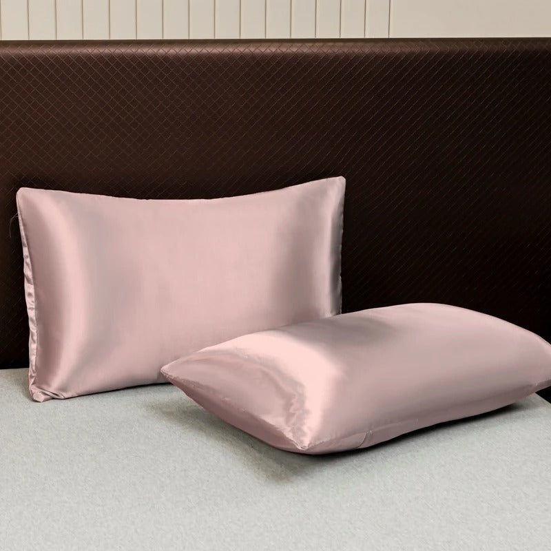 Set de 2 Taies d'Oreiller en Satin de Soie - StudioSoie