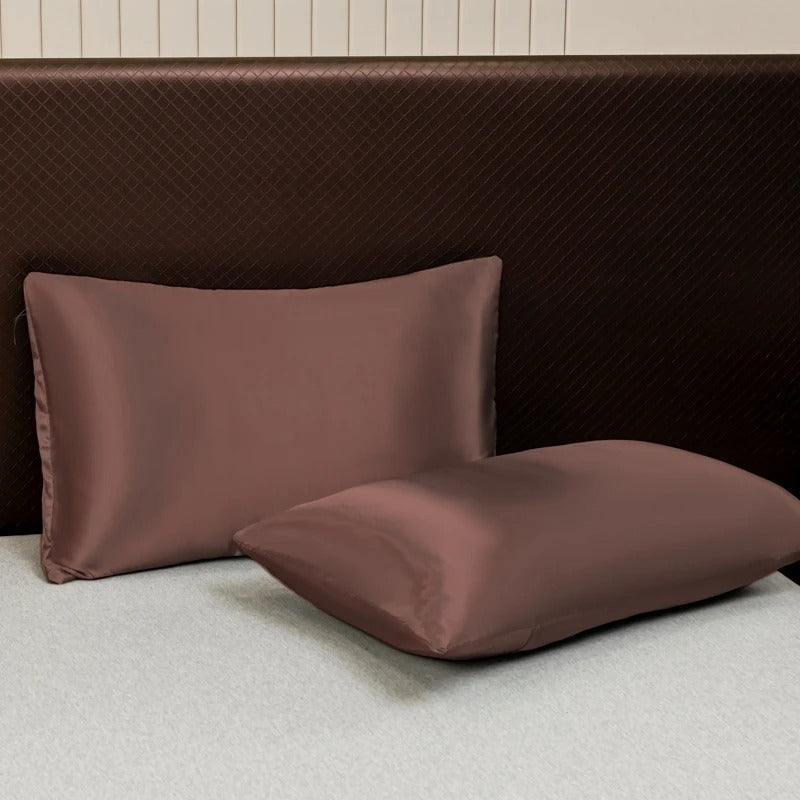 Set de 2 Taies d'Oreiller en Satin de Soie - StudioSoie
