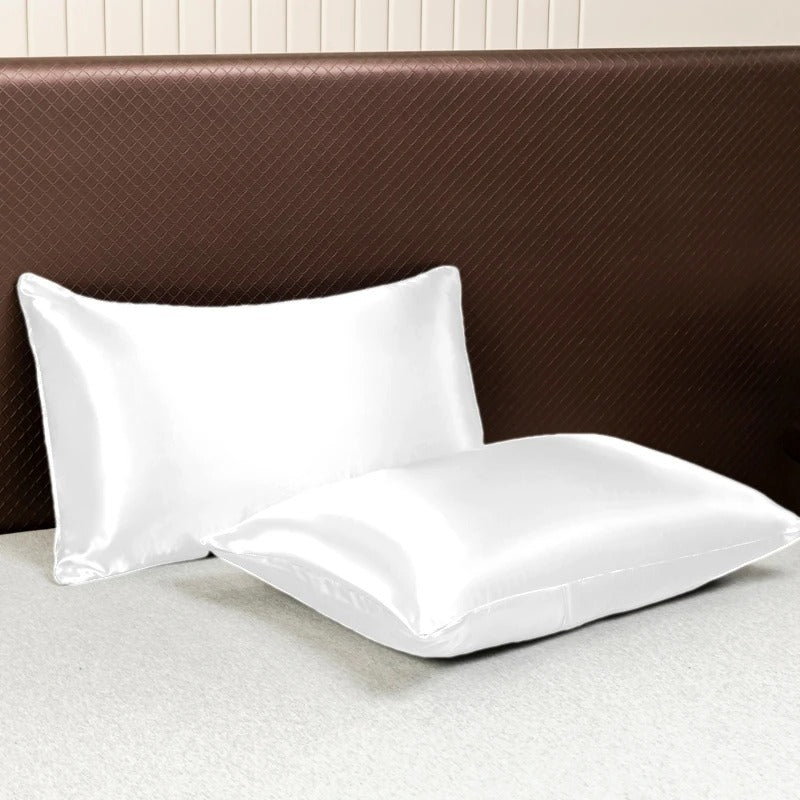 Set de 2 Taies d'Oreiller en Satin de Soie - StudioSoie
