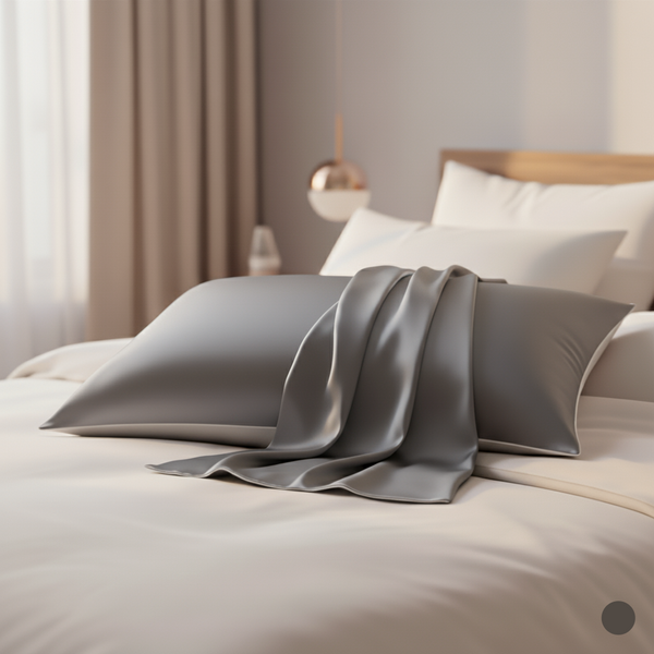 Taie d'Oreiller Biface Soie 19MM et Coton 100%