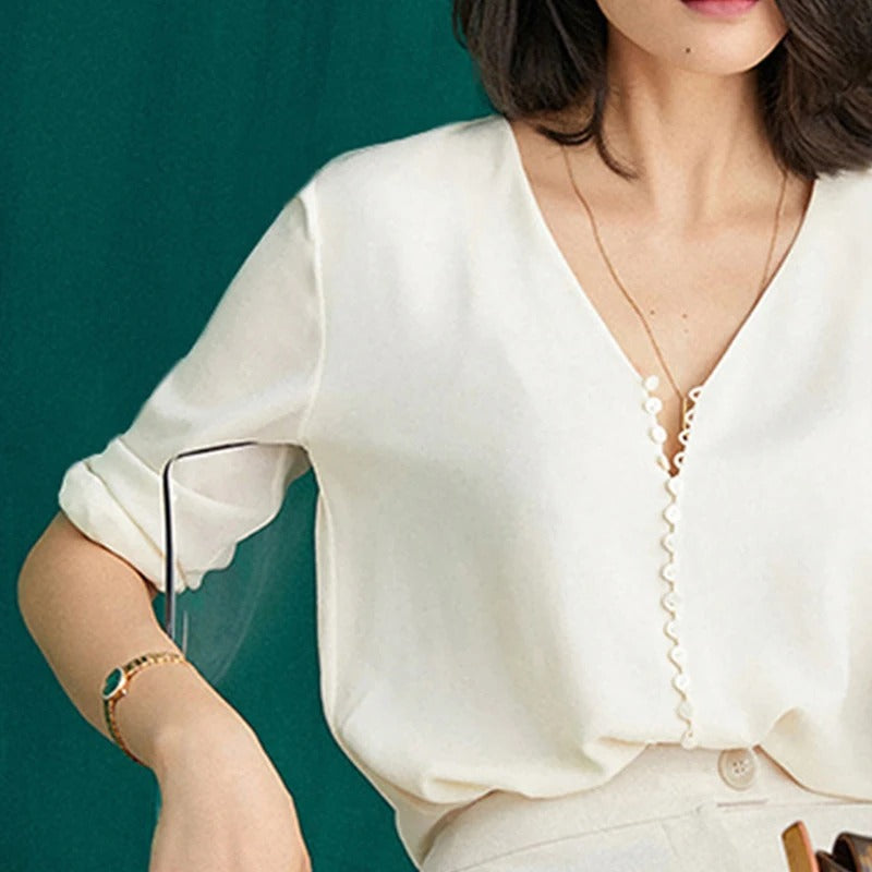 Blouse en Soie 19MM-Femme - StudioSoie