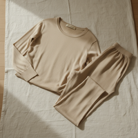 Пижамный комплект из трикотажного шелка - 100% натуральный шелк