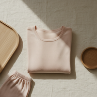 Пижамный комплект из трикотажного шелка - 100% натуральный шелк