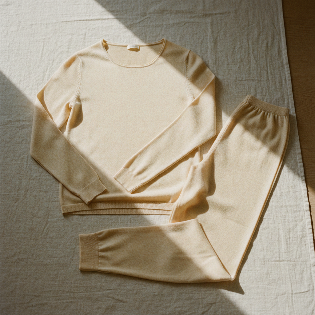 Ensemble Pyjama en Soie Tricotée - 100% Soie Naturelle - StudioSoie