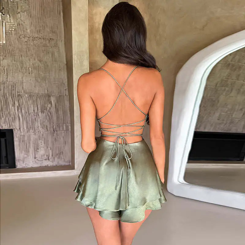 Robe en Satin - Collection Noël - StudioSoie